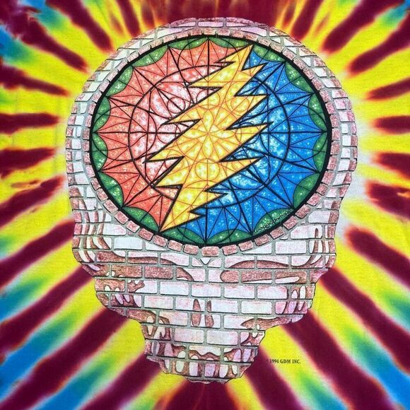 Vintage 90s Grateful Dead Tie Dye Tour Shirt 1994 Single Stitch XL - Picture 2 of 8